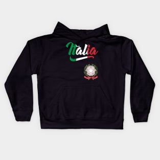 Italia Coat of Arms Italian Italy Italiano Kids Hoodie